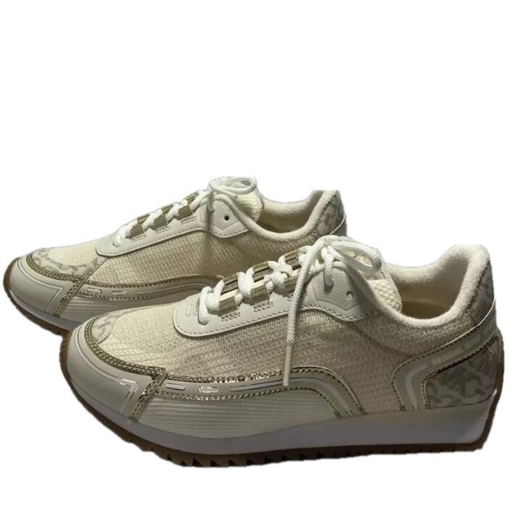 NEW MICHAEL KORS Byrdie Mixed-Media Trainer – Women's Size 8 Low-Top Sneaker - Picture 4 of 9
